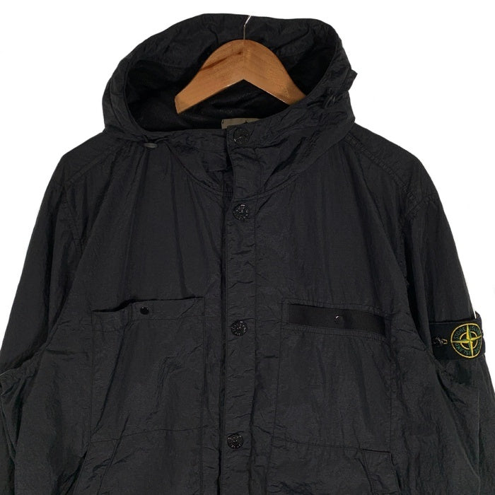 STONE ISLAND ストーンアイランド SI PA/PL SEERSUCKER-TC シアサッカー ブルゾン ブラック 721545329 Size XL 福生店