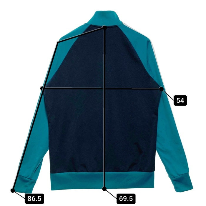 NIKE ナイキ カラー切替 トラックジャケット ネイビーxターコイズ sizeXL 瑞穂店