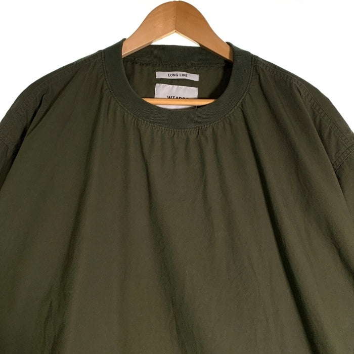 WTAPS ダブルタップス 23SS SMOCK SS COTTON WEATHER スモック ショートスリーブシャツ コットン プルオーバー グリーン 231TQDT-SHM06 Size 04 福生店
