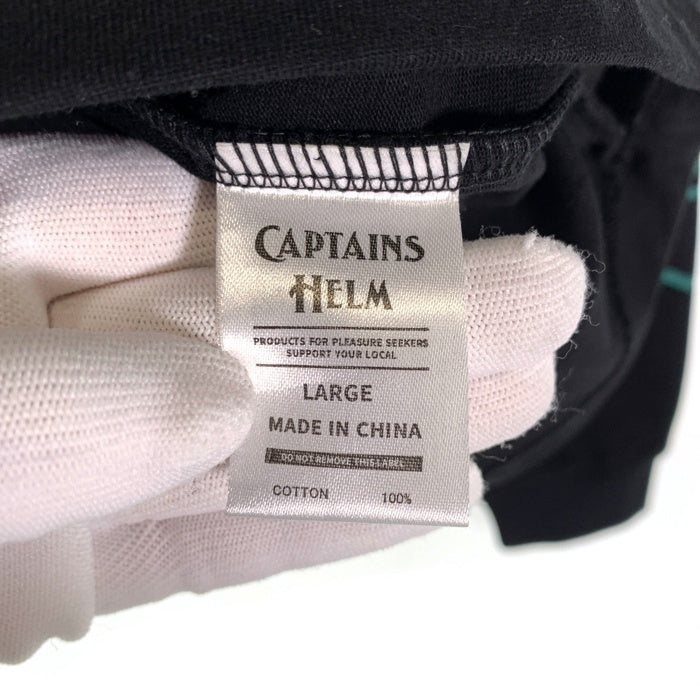 CAPTAINS HELM キャプテンズヘルム US LOGO LS T USロゴ ロングスリーブ Tシャツ 長袖 ロンT ブラック CH24-SP-T40 Size L 福生店