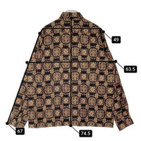 Needles ニードルズ NS206 Classic Shirt ボタニカル ジャガード織 クラシックシャツ ブラック sizeL 瑞穂店