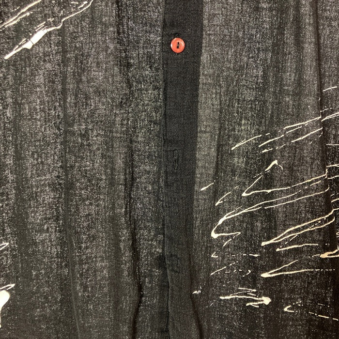 ISSEY MIYAKE イッセイミヤケ IM23-FF327 開襟シャツ ブラック sizeS 瑞穂店