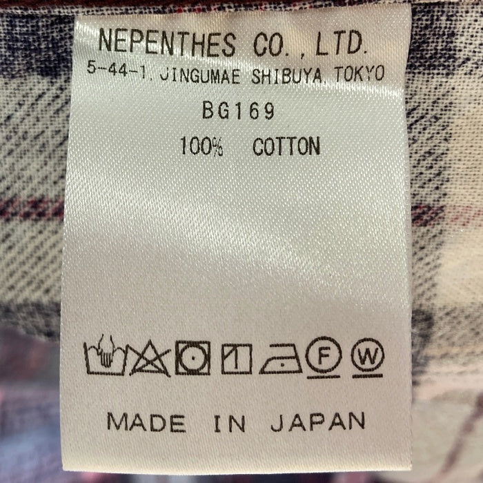 Needles ニードルス BG169 チェック柄 ネルシャツ 長袖シャツ レッド sizeM 瑞穂店