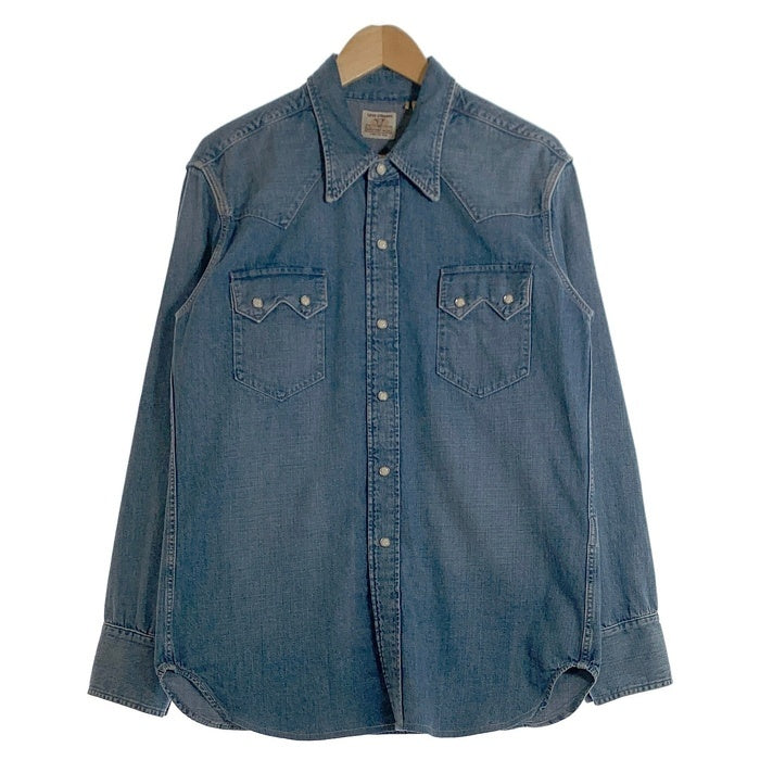 LEVIS リーバイス コットン 長袖 ウエスタン デニムシャツ ライトブルー 001L7-0000 Size S 福生店