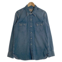 LEVIS リーバイス コットン 長袖 ウエスタン デニムシャツ ライトブルー 001L7-0000 Size S 福生店