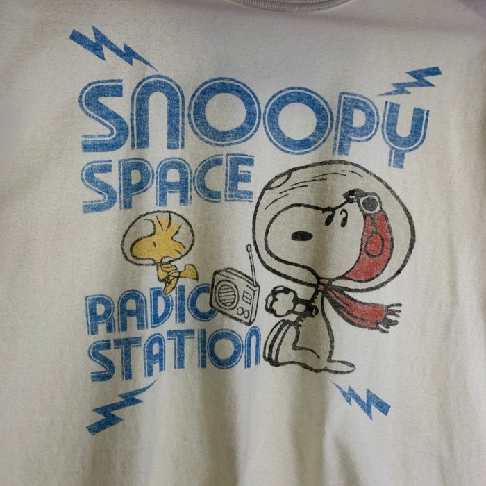 TOYS McCOY トイズマッコイ SNOOPY スヌーピー SPACE RADIO STATION プリントTシャツ オフホワイト TMC2441 Size L 福生店