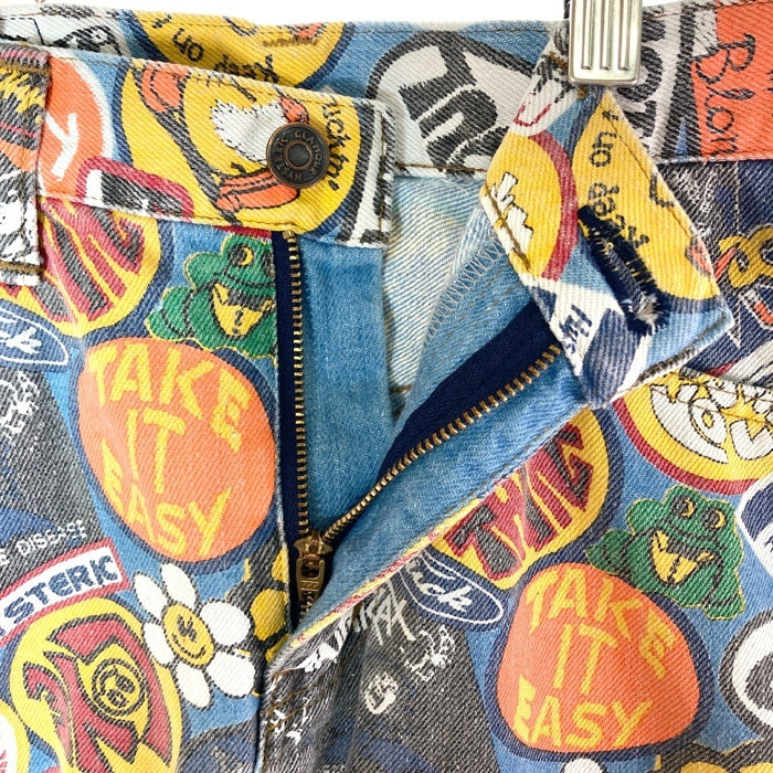 HYSTERIC GLAMOUR ヒステリックグラマー 2AK-1691 ワッペン柄 総柄 スカート インディゴ sizeS 瑞穂店