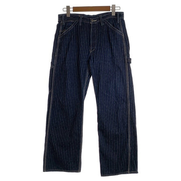 THE FLAT HEAD フラットヘッド ウォバッシュストライプ デニムペインターパンツ インディゴ WPN-03W Size 32 福生店