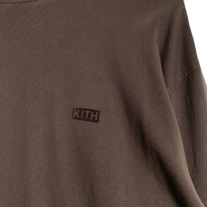 KITH キス スモールボックスロゴ ロングスリーブTシャツ チャコールグレー Size XL 福生店