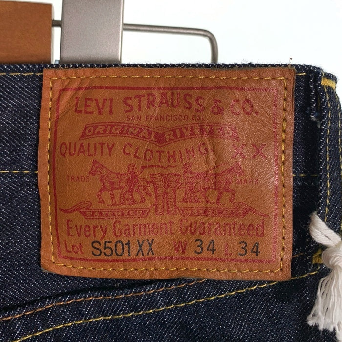 Levi's リーバイス S501XX デニムパンツ 1944年モデル 大戦モデル 復刻 ビッグE 赤耳 ボタン裏3015 インディゴ 44501-0088 Size W34 L34 福生店