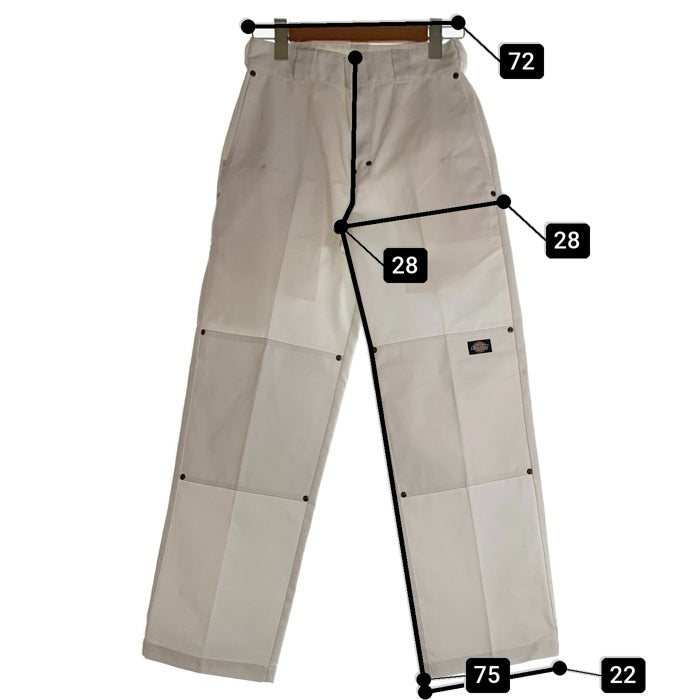 Dickies ディッキーズ AIVER アイバー リベット ダブルニー ワーク パンツ ホワイト ACGEN0822001 Size S 福生店