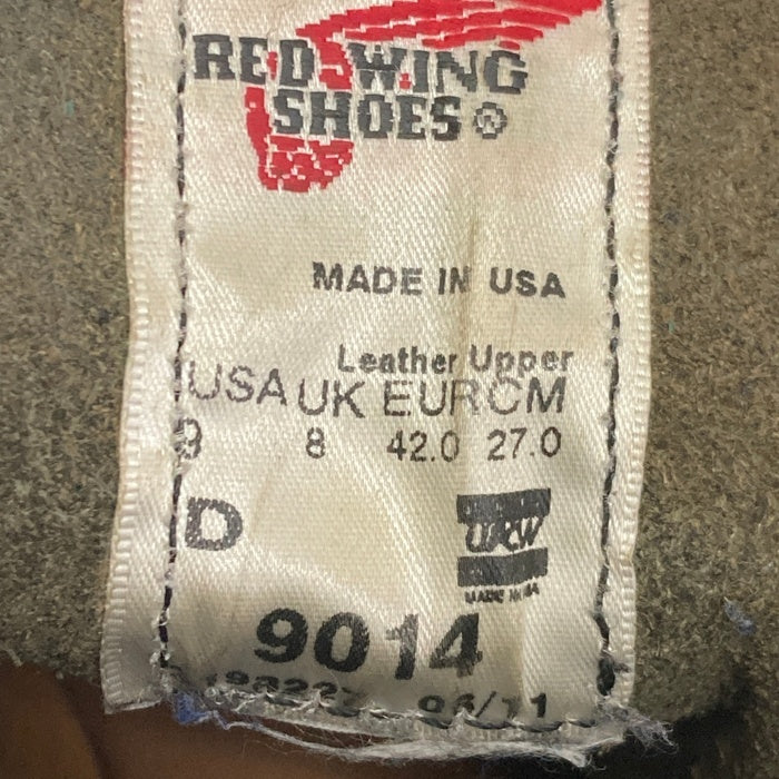 RED WING レッドウィング 9014 ベックマン フェザーストーン 11年 ワークブーツ ブラック US9 瑞穂店