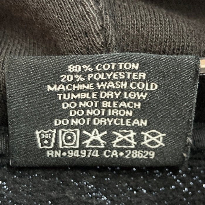 STUSSY ステューシー スカル 薔薇 バラ パーカー ブラック sizeM 瑞穂店
