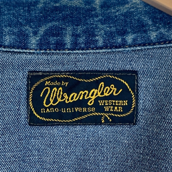 Wrangler ラングラー nano・universe ナノユニバース 別注 ウエスタン デニムシャツ ライトブルー S9102 Size L 福生店