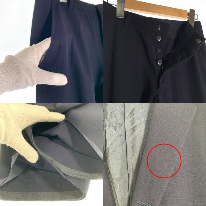 JIL SANDER ジルサンダー スーツ 段返り 3B ウール テーラードジャケット スラックス 上下セット ネイビー 250201/310111 Size 44 福生店