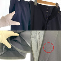 JIL SANDER ジルサンダー スーツ 段返り 3B ウール テーラードジャケット スラックス 上下セット ネイビー 250201/310111 Size 44 福生店