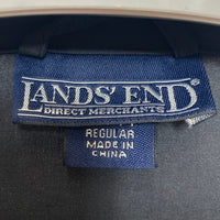 LANDS’ END ランズエンド ナイロン アノラック プルオーバージャケット ブラック カレッジ刺繡 Size L 瑞穂店