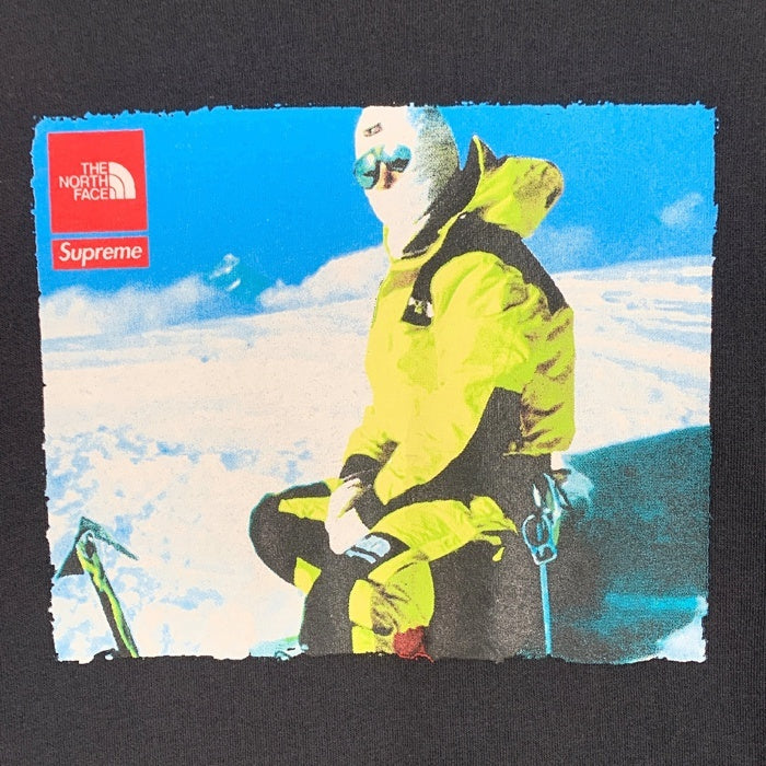 SUPREME シュプリーム 18AW THE NORTH FACE ノースフェイス Expedition Pullover エクスペディションプルオーバー スウェットパーカー ブラック フォト NT61801I Size S 福生店