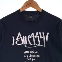 STUSSY ステューシー ワールドツアー プリントTシャツ ネイビー メキシコ製 Size M 福生店
