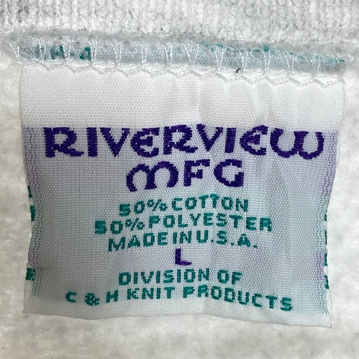 RIVERVIEW MFG USA製 ハロウィンプリント スウェットトレーナー グレー sizeL 瑞穂店