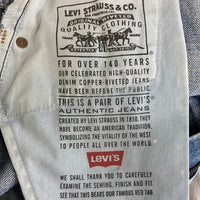 Levi’s リーバイス 90's ボタン裏216 カナダ製 裾フリンジ デニムパンツ ライトインディゴ size- 瑞穂店
