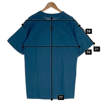 80's STUSSY ステューシー ロゴ サーフマン 半袖 Tシャツ ブルー USA製 Size XL 福生店