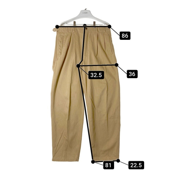 NIGEL CABOURN ナイジェルケーボン アングローバル ツータックチノパンツ カーキ size5 瑞穂店