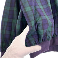 90's FIELD GEAR フィールドギア チェックプルオーバージャケット コットン ブラックウォッチ グリーン ネイビー Size L 福生店