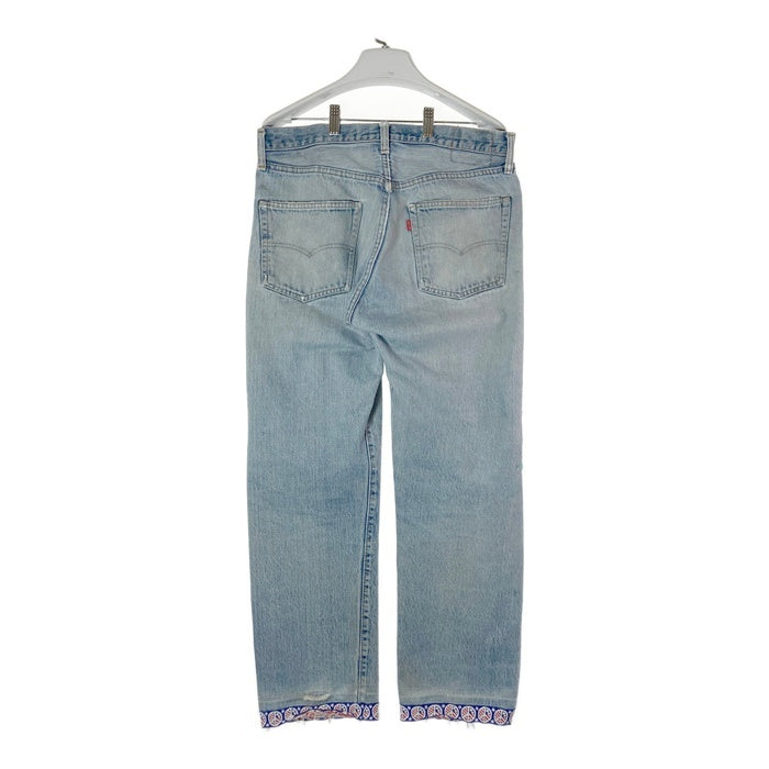 Levi’s リーバイス 501 USA製 ボタン裏6 66後期 8％表記 バックポケットチェーン デニムパンツ ライトインディゴ size- 瑞穂店