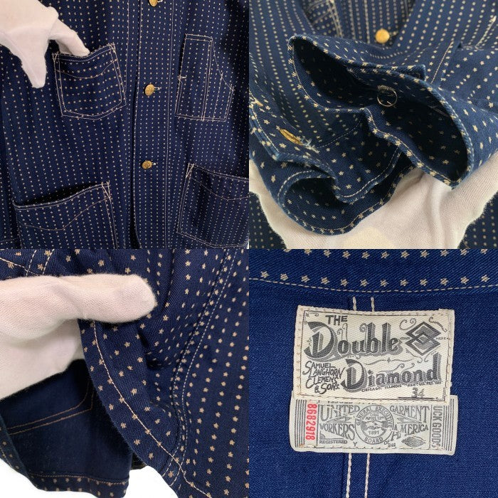THE REAL McCOY'S ザ リアルマッコイズ Double Diamond ダブルダイヤモンド スターウォバッシュ カバーオール ジャケット Size 34 福生店
