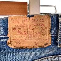 90's Levi's リーバイス 501xx 赤文字 ボタン裏552 デニムパンツ ライトブルー アメリカ製 Size W34 L34 福生店