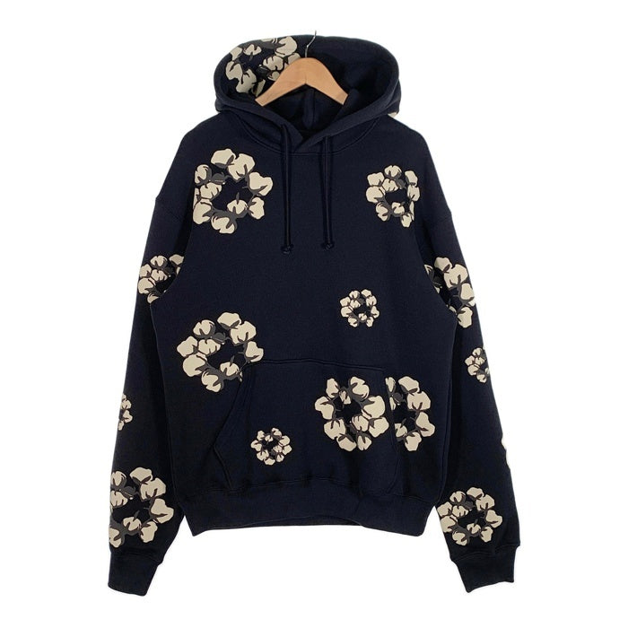 DENIM TEARS デニムティアーズ 24AW CPFM カクタスプラントフリーマーケット Wreath Hoodie リース プリント プルオーバースウェットパーカー ブラック Size L 福生店