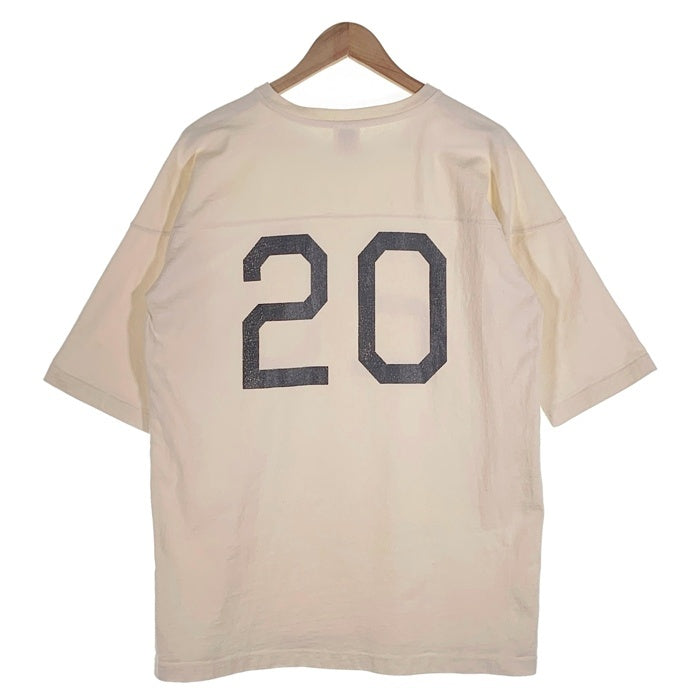 WALLA WALLA SPORTS ワラワラ スポーツ FOOTBALL SHIRTS ナンバリング フットボールシャツ 五分袖 生成り Size L 福生店