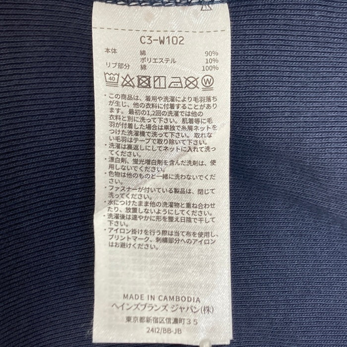 Champion チャンピオン C3-W102 リバースウィーブ プルオーバー パーカー ネイビー sizeL 瑞穂店