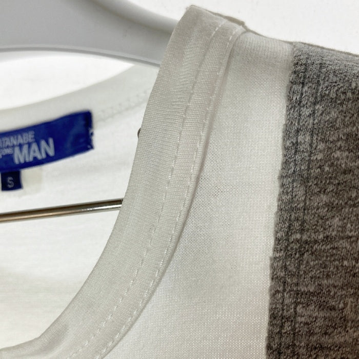 JUNYA WATANABE COMME des GARCONS MAN ジュンヤワタナベ コムデギャルソンマン メッシュ パッチワーク Tシャツ ホワイト sizeS 瑞穂店