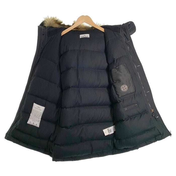 STONE ISLAND ストーンアイランド MICRO REPS DOWN ファー ダウンジャケット ブラック 691542926-A Size L 福生店