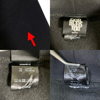 GOD BLESS YOU ゴッドブレスユー ジップアップ フーディー パーカー ブラック Size XL 福生店