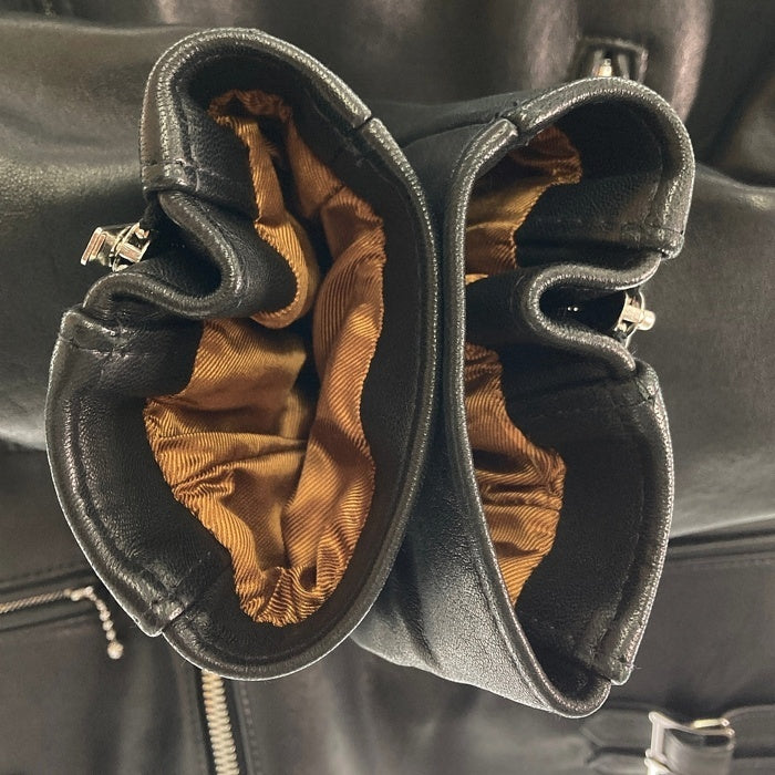 Lewis Leathers ルイスレザー 391 Lightning ライトニング ダブルライダースジャケット レッドキルティング ブラック Size42 瑞穂店
