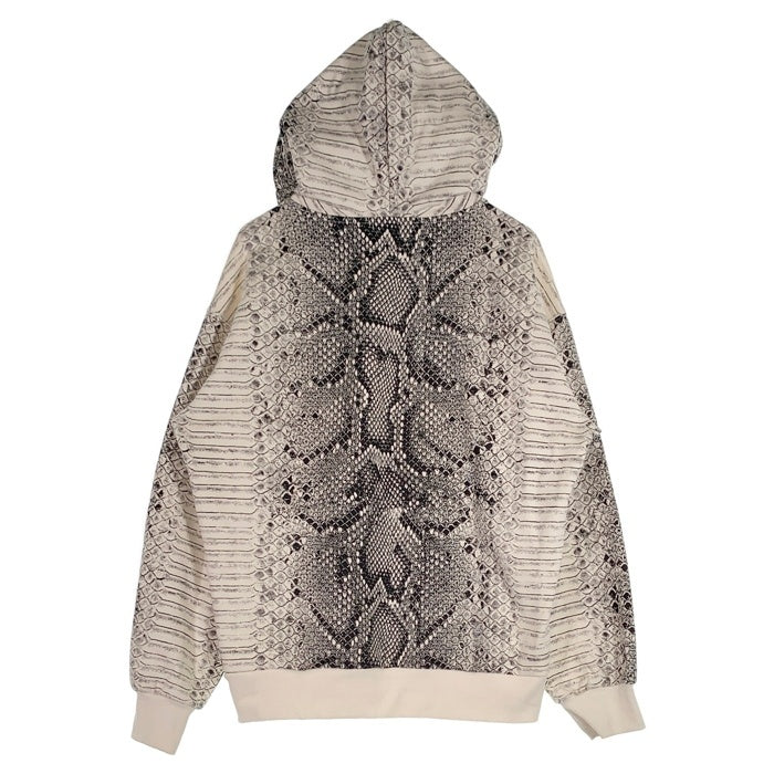 Carhartt WIP カーハート ワークインプログレス Hooded Snake AOP Sweatshirt スネークプリント プルオーバースウェットパーカー フーディー ホワイト ブラック Size M 福生店