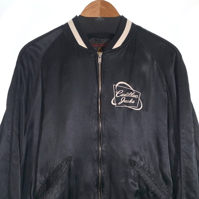 HYSTERIC GLAMOUR ヒステリックグラマー 16SS 野口強 刺繡 スーベニアジャケット スカジャン ブラック レーヨン 0261AB12 Size L 福生店