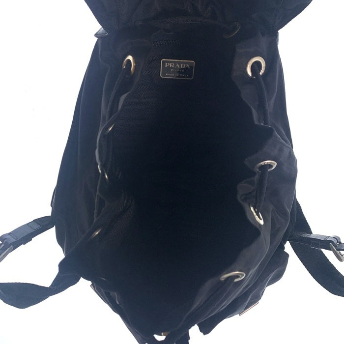 PRADA プラダ B2811 テスート ナイロン バックパック リュック ブラック エナメル 福生店