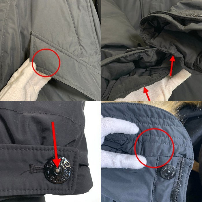 STONE ISLAND ストーンアイランド MICRO REPS DOWN ファー ダウンジャケット ブラック 691542926-A Size L 福生店