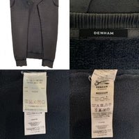 DENHAM デンハム CARVER SWEAT VRF 加工 クルーネックスウェットトレーナー フェードブラック Size M 福生店
