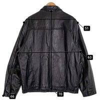CHARLES KLEIN チャールズ クライン シングル レザージャケット ブラック Size XL 福生店