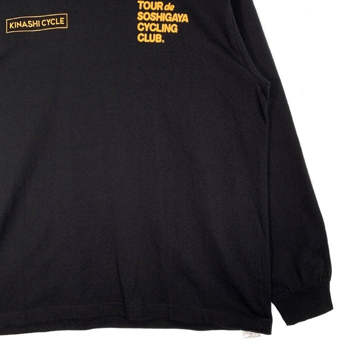 KINASHI CYCLE 木梨サイクル TOUR de SOSHIGAYA プリント ロングスリーブTシャツ ブラック Size L 福生店