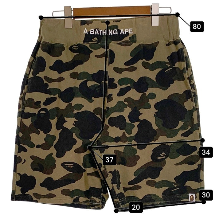 A BATHING APE ア ベイシング エイプ 1ST CAMO SWEAT SHORTS ファースト カモ スウェット ショーツ ハーフパンツ カモ 001SPI301015M Size XL 福生店