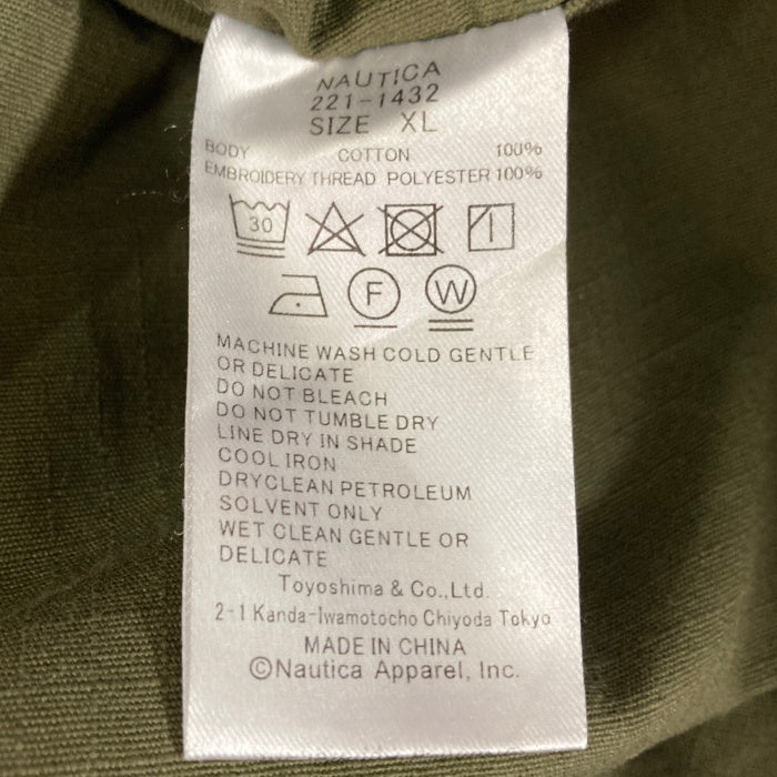 NAUTICA ノーティカ リップストップ カーゴショーツ ショートパンツ オリーブ 221-1432 Size XL 瑞穂店