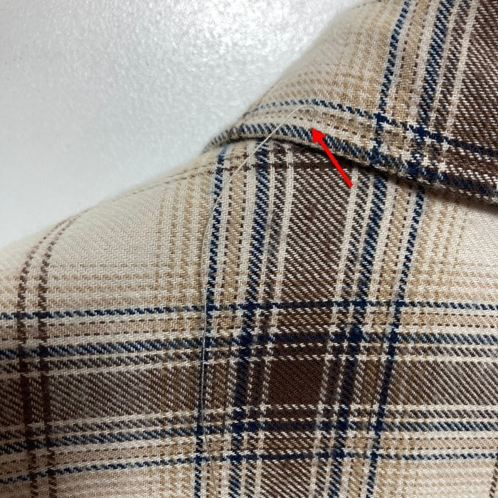 FTC エフティーシー チェック ネルシャツ ベージュ×ブラウン sizeXL 瑞穂店