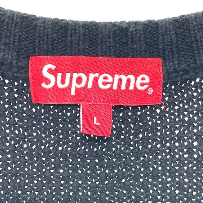 SUPREME シュプリーム 20AW Textured Small Box Sweater スモールボックスロゴニット ブラック sizeL 瑞穂店
