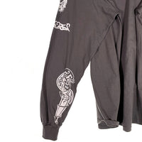 RHCP ANTHONY KIEDIS L/S T-SHIRT レッチリ アンソニー・キーディス タトゥープリント ロングスリーブTシャツ チャコールグレー フリーウェイ 現行品 Size XXL 福生店